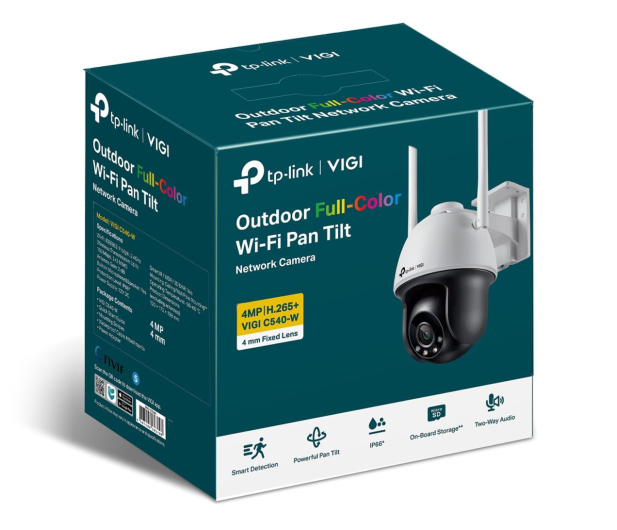 TP-Link VIGI C540-W(4mm) bezprzewodowa obrotowa kamera 4MP FullColor - 1146050 - zdjęcie 2
